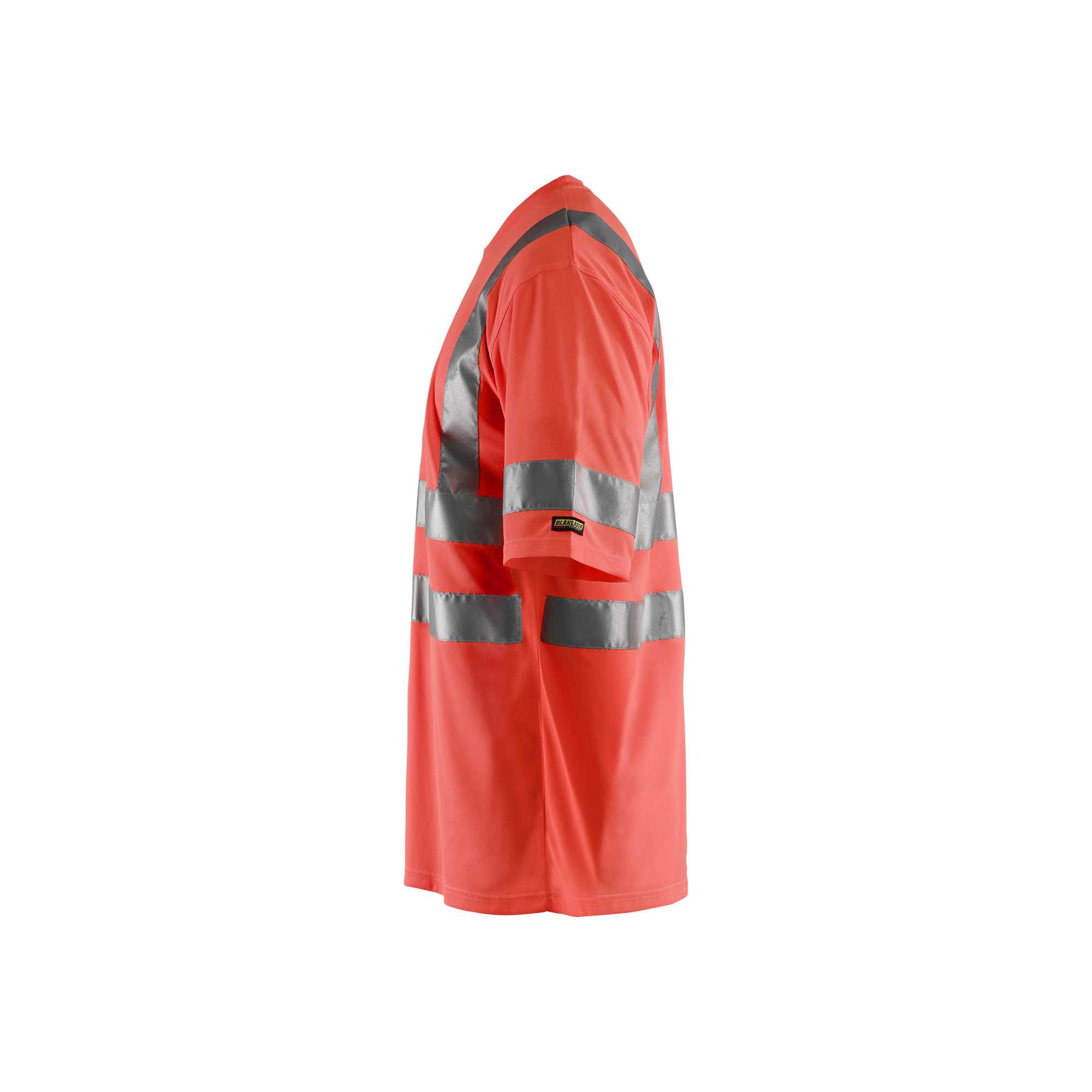 BLAKLADER 34131009 Hi Vis T shirt Hi Vis Reflective Short Sleeve Work T-Shirt MEN - 100% Polyester